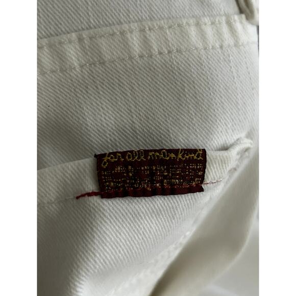 7 For All Mankind Jeans, White, Straight Legged, Size 31 - Picture 5 of 6